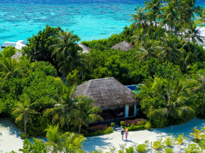 Maldive eco-sostenibili: l'anima verde dell'Eden 2 OBLU SELECT at Sangeli AERIAL VIEW ELENA SPA