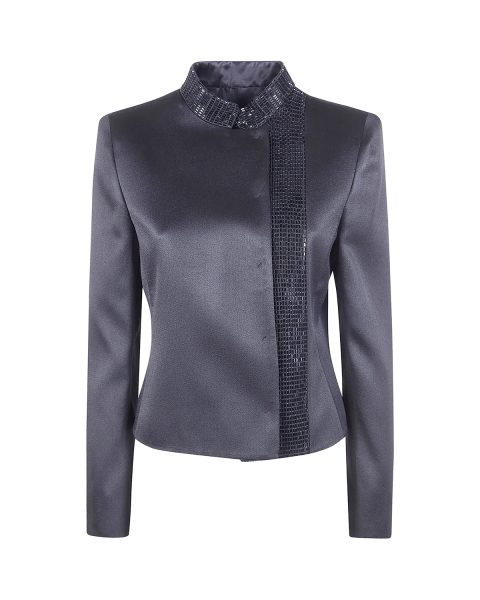 Giacca con colletto alla coreana Giorgio Armani prezzo su richiesta