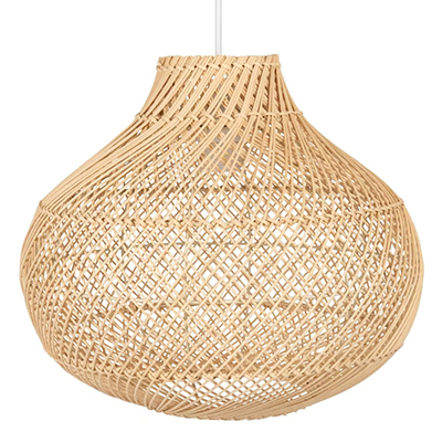 Lampada a sospensione in rattan intrecciato. Maisons du Monde