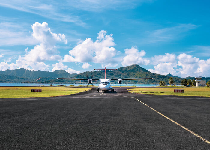 Uturoa, aeroporto di Ra'iatea.